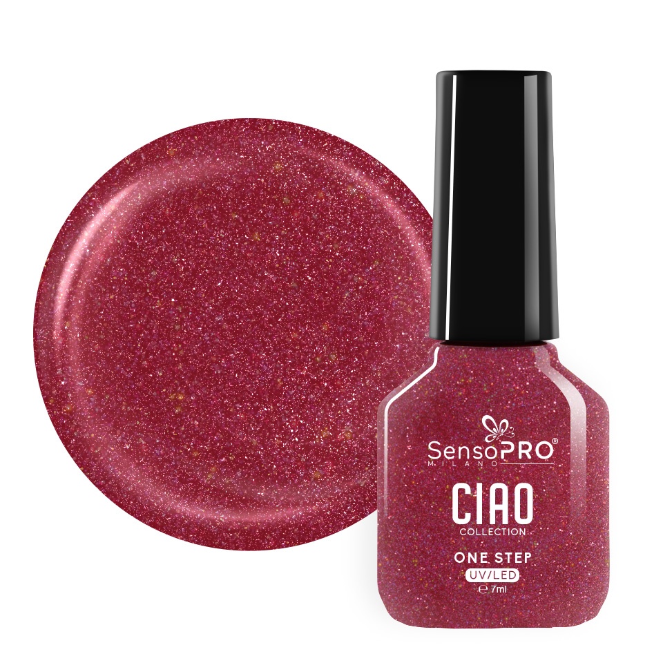 Oja Semipermanenta One Step SensoPRO Milano, CIAO Collection - Strawberry Bliss 7ml