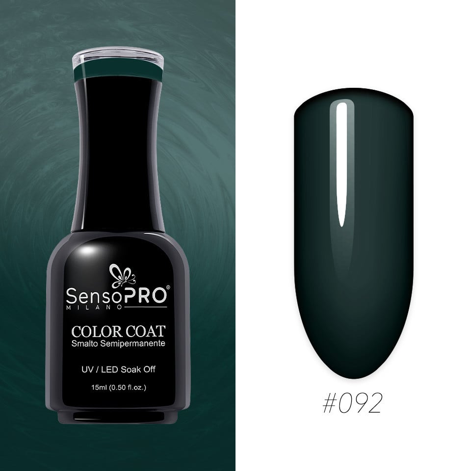 Oja Semipermanenta SensoPRO Milano 15ml, Emerald Green #092 - 1 | YEO