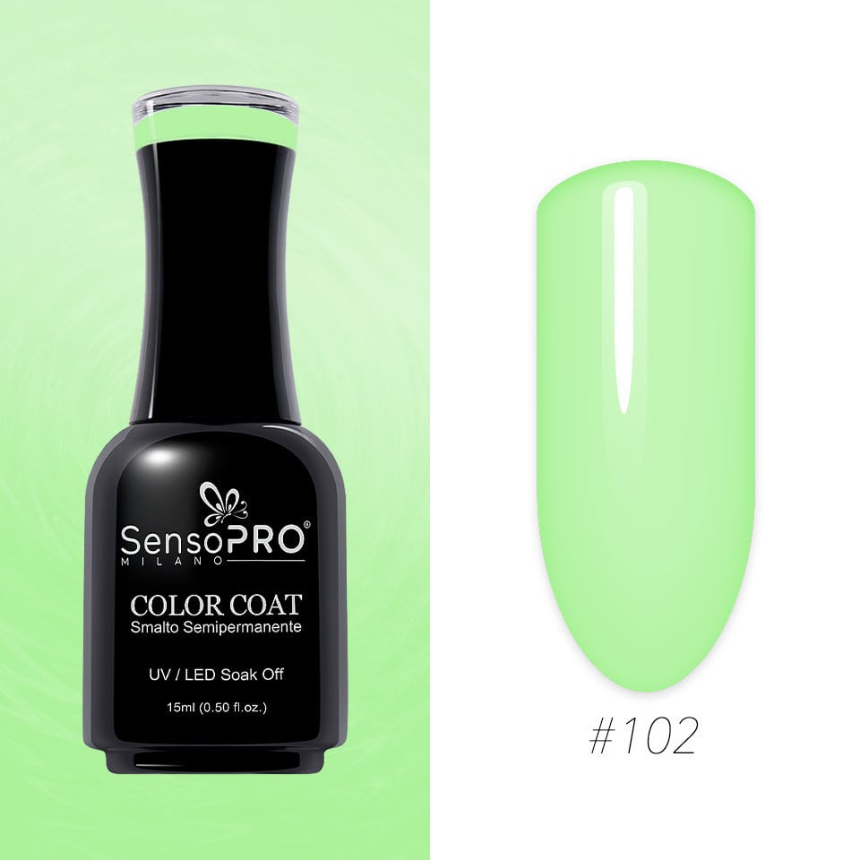 Oja Semipermanenta SensoPRO Milano 15ml, Mint Chocolate #102 - 2 | YEO