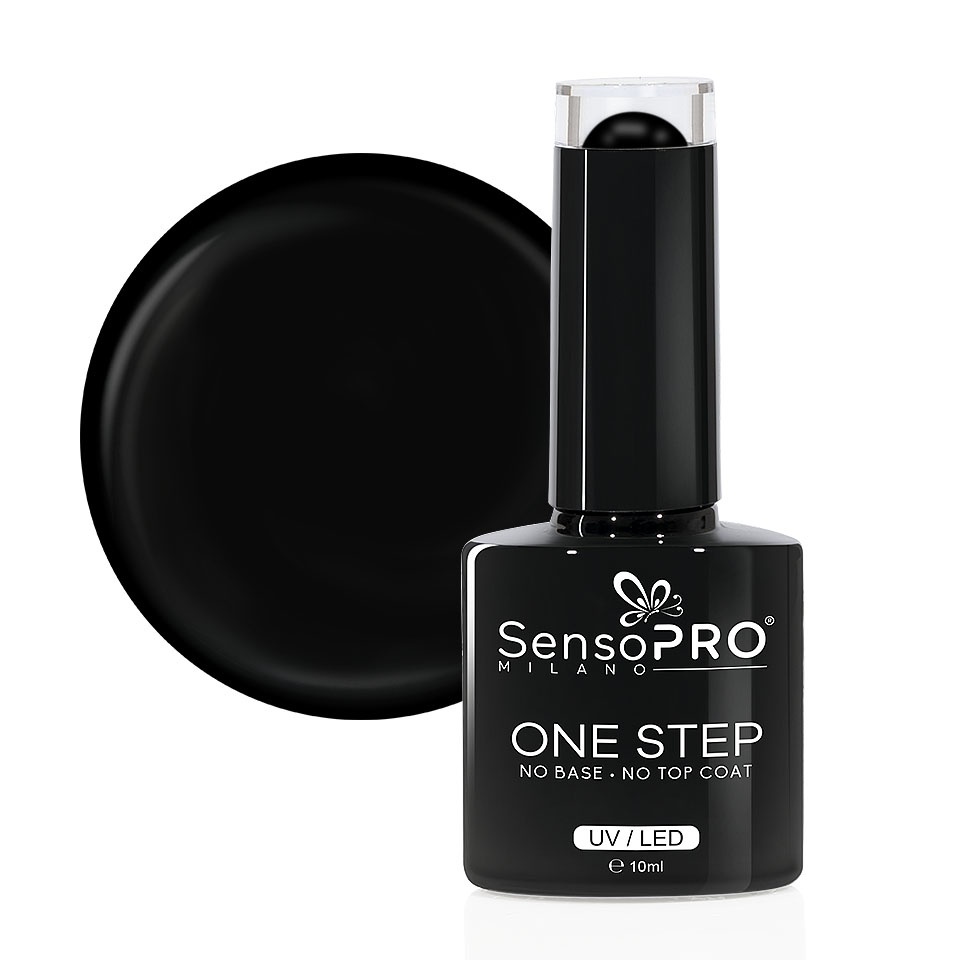 Oja Semipermanenta SensoPRO Milano One Step 10ml, Infinite Black #003