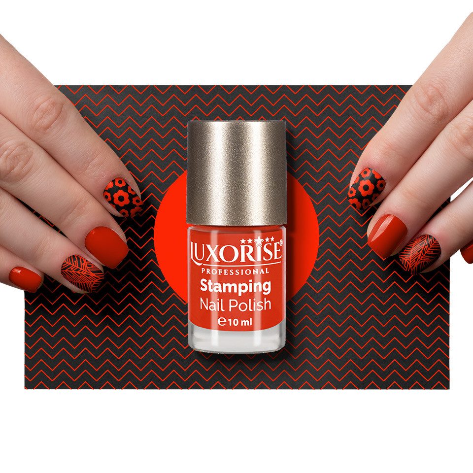 Oja Stampila Unghii LUXORISE, Artist - Scarlet Red #05 - 1 | YEO