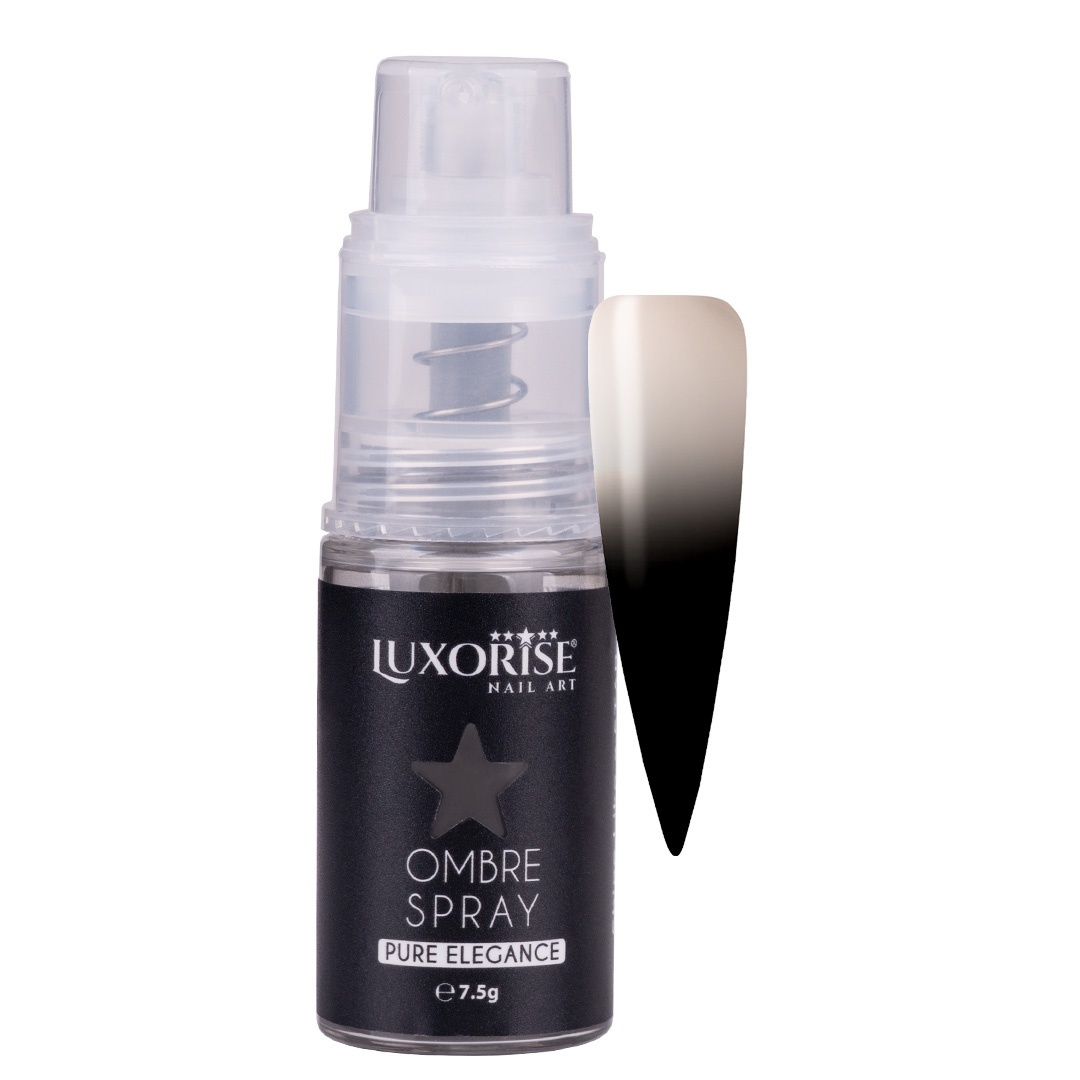 Ombre Spray Nail Art LUXORISE Pure Elegance - Black