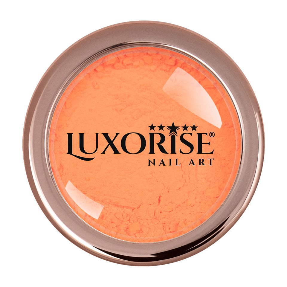 Pigment Unghii Neon LUXORISE, Orange - 3 | YEO