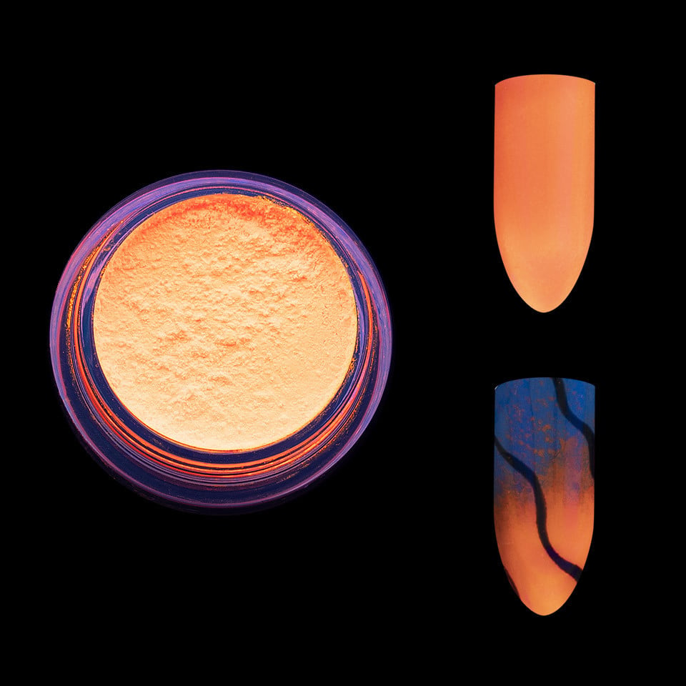 Pigment Unghii Neon LUXORISE, Orange - 1 | YEO