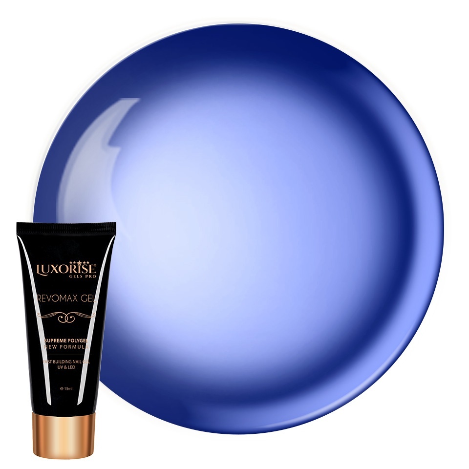Polygel GlasStyle - REVOMAX GEL LUXORISE Blue Monday, 15ml