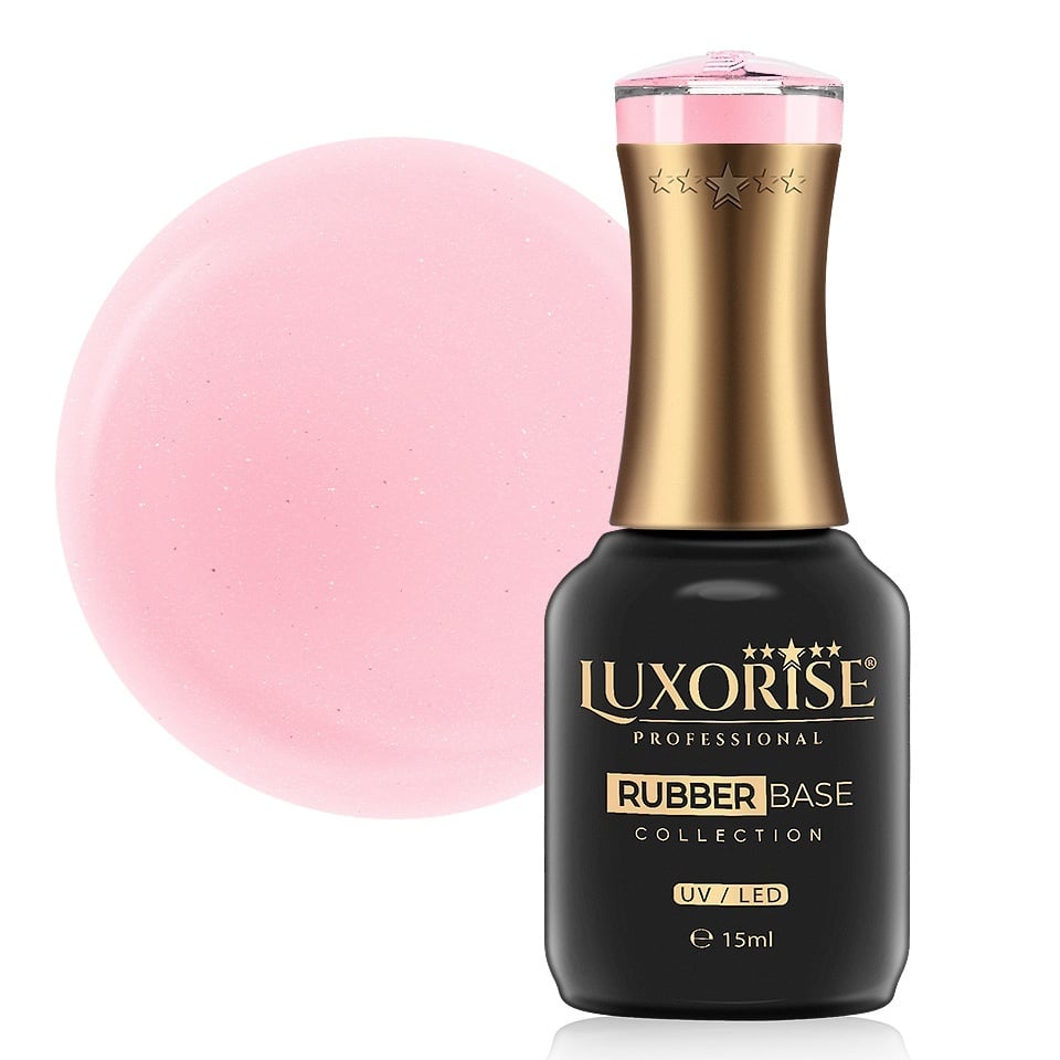 Rubber Base LUXORISE Exquisite Collection - Glimmering Rose 15ml