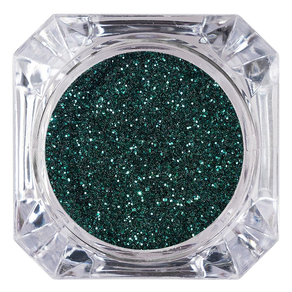 Sclipici Glitter Unghii Pulbere LUXORISE, Deep Green