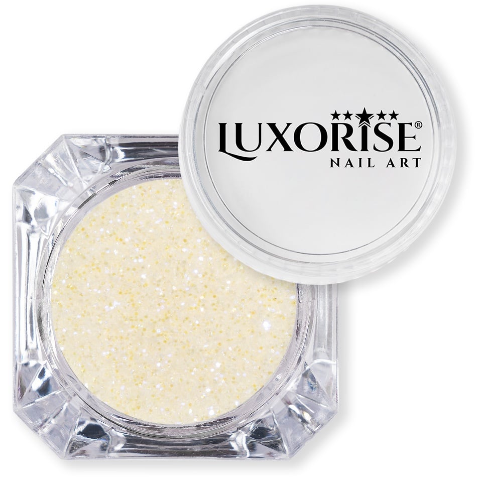 Sclipici Glitter Unghii Pulbere LUXORISE, Jasmine Glow - 1 | YEO