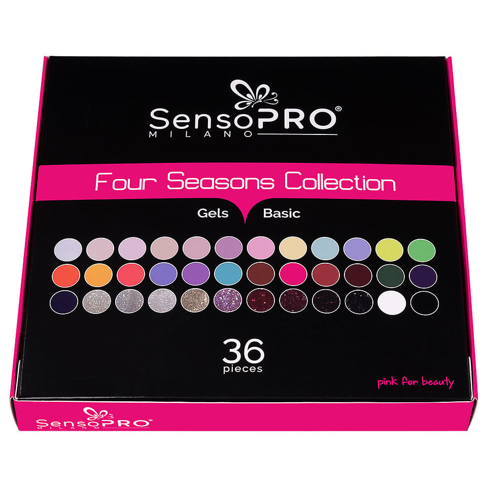 Set 36 Geluri UV Colorate SensoPRO Milano, Four Seasons Collection - 2 | YEO