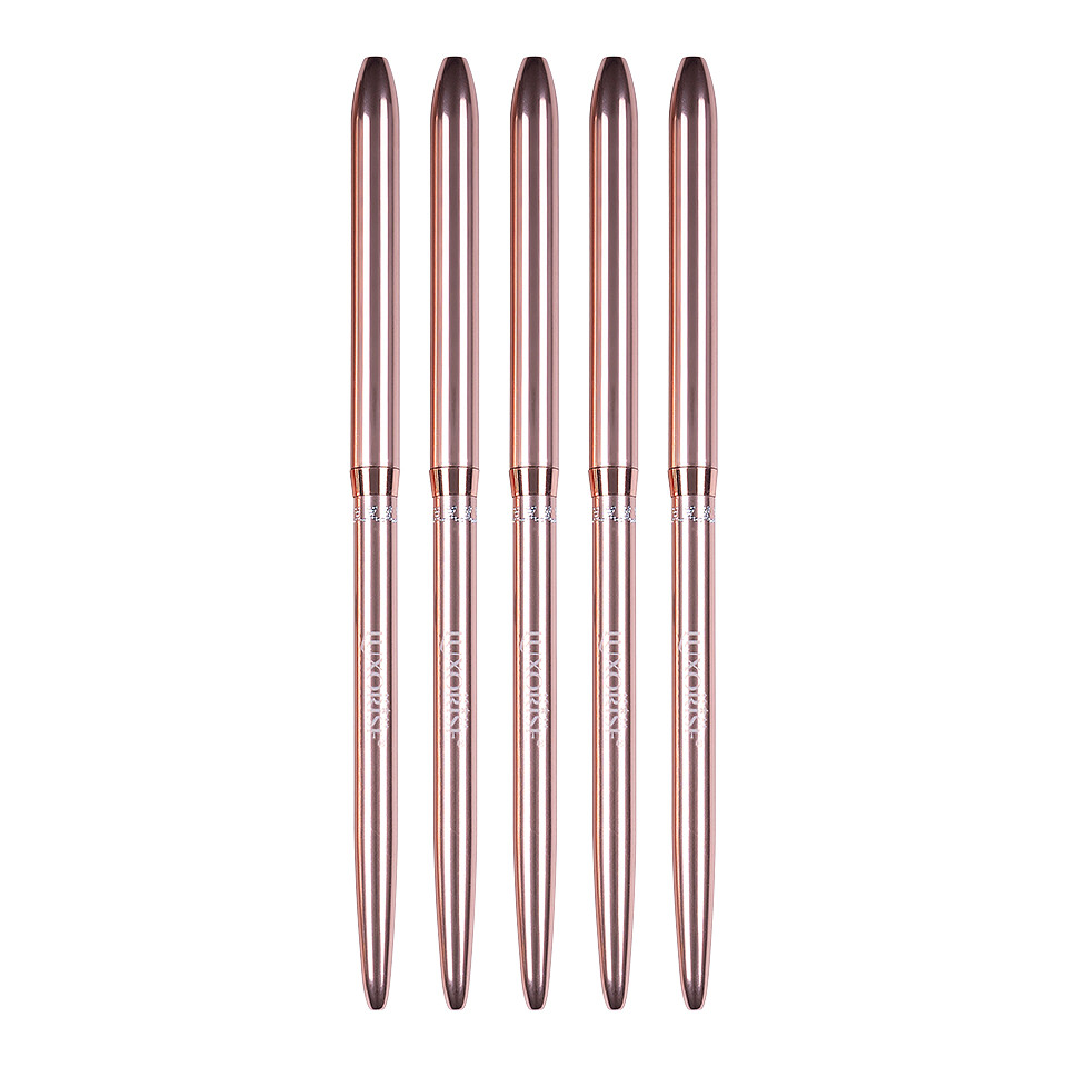 Set 5 Pensule Manichiura Nail Art & Constructie Unghii LUXORISE, Rose Gold - 3 | YEO