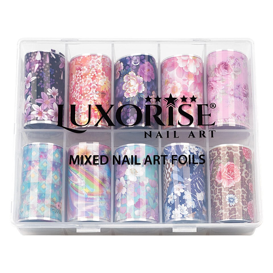 Set Folii Transfer LUXORISE Flower Scent, 10 buc - 2 | YEO