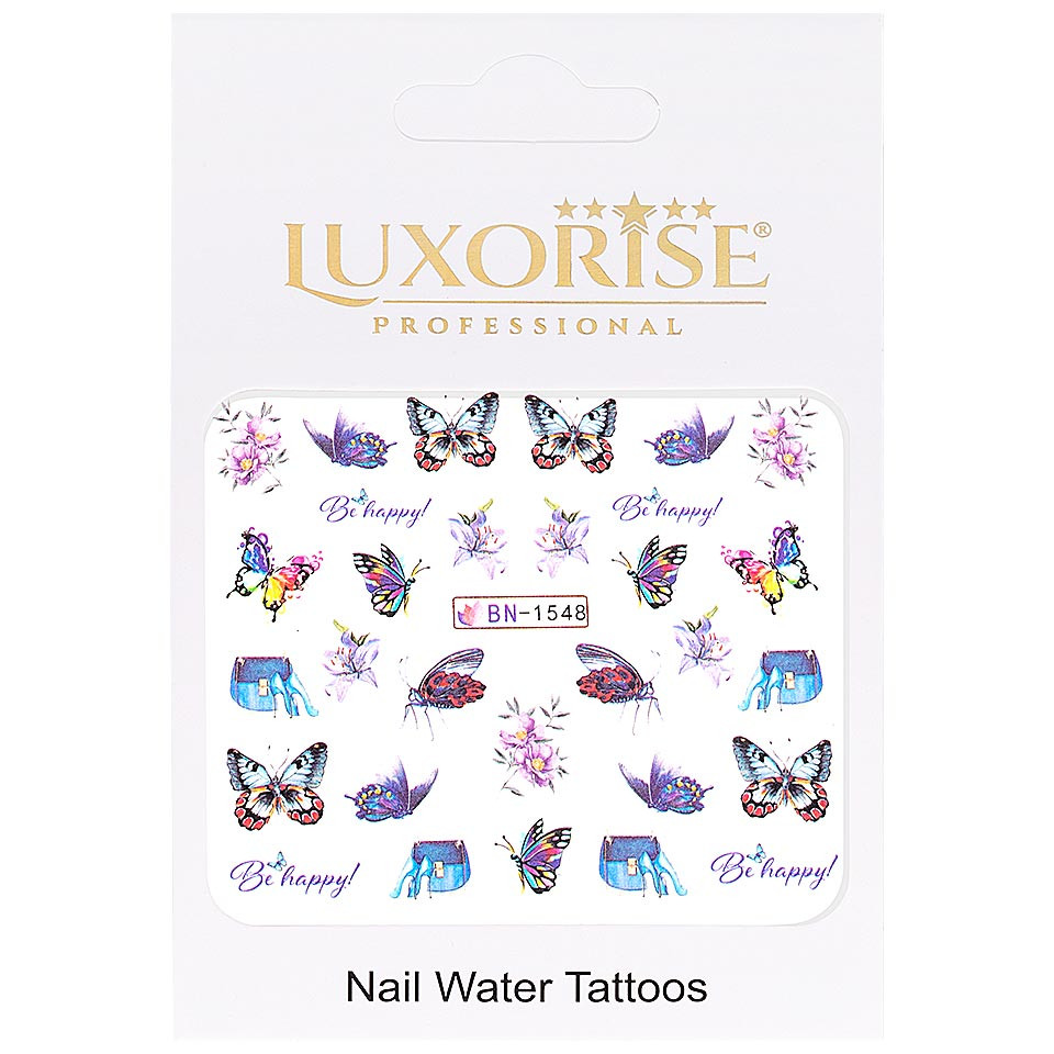 Tatuaj unghii LUXORISE, Butterfly BN-1548 - 1 | YEO