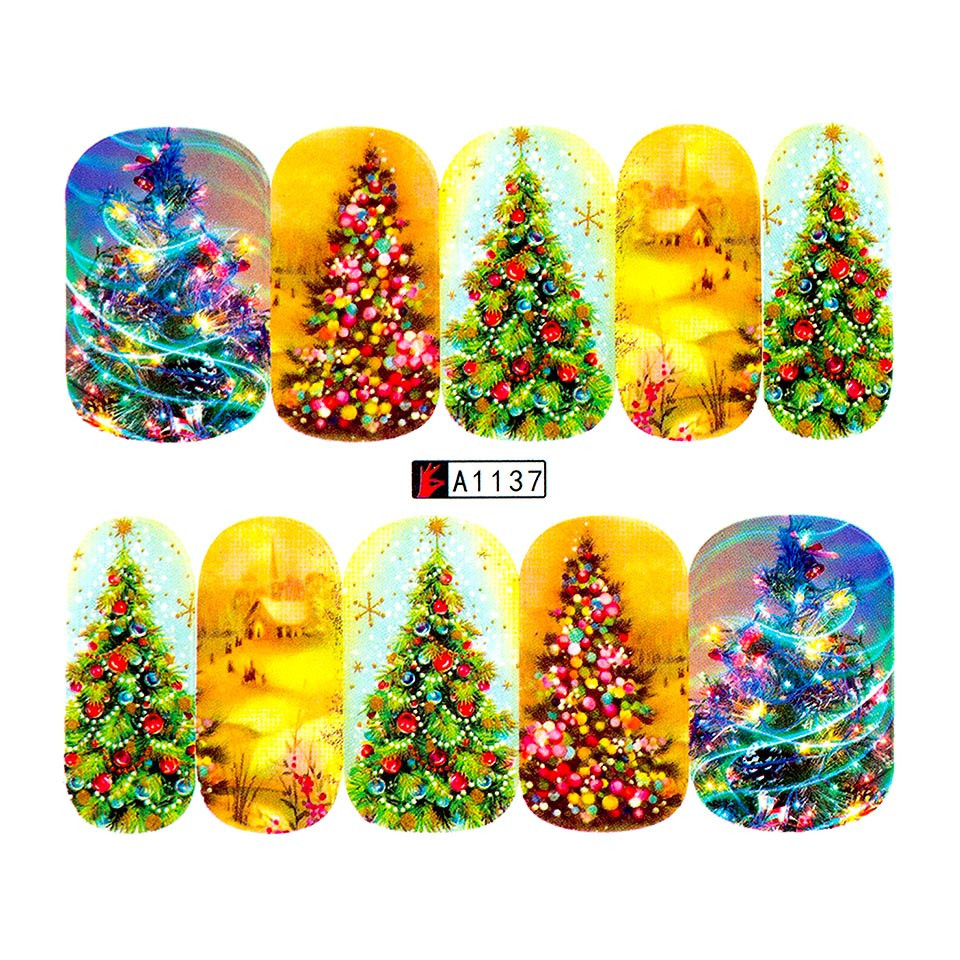 Tatuaj Unghii LUXORISE Christmas Tree Joy, A1137 - 1 | YEO