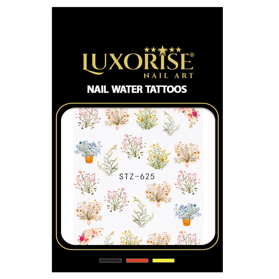 Tatuaj Unghii LUXORISE Flower Garden, STZ-625 - 1 | YEO