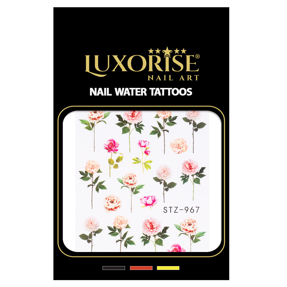 Tatuaj Unghii LUXORISE Flower Run, STZ-967 - 1 | YEO