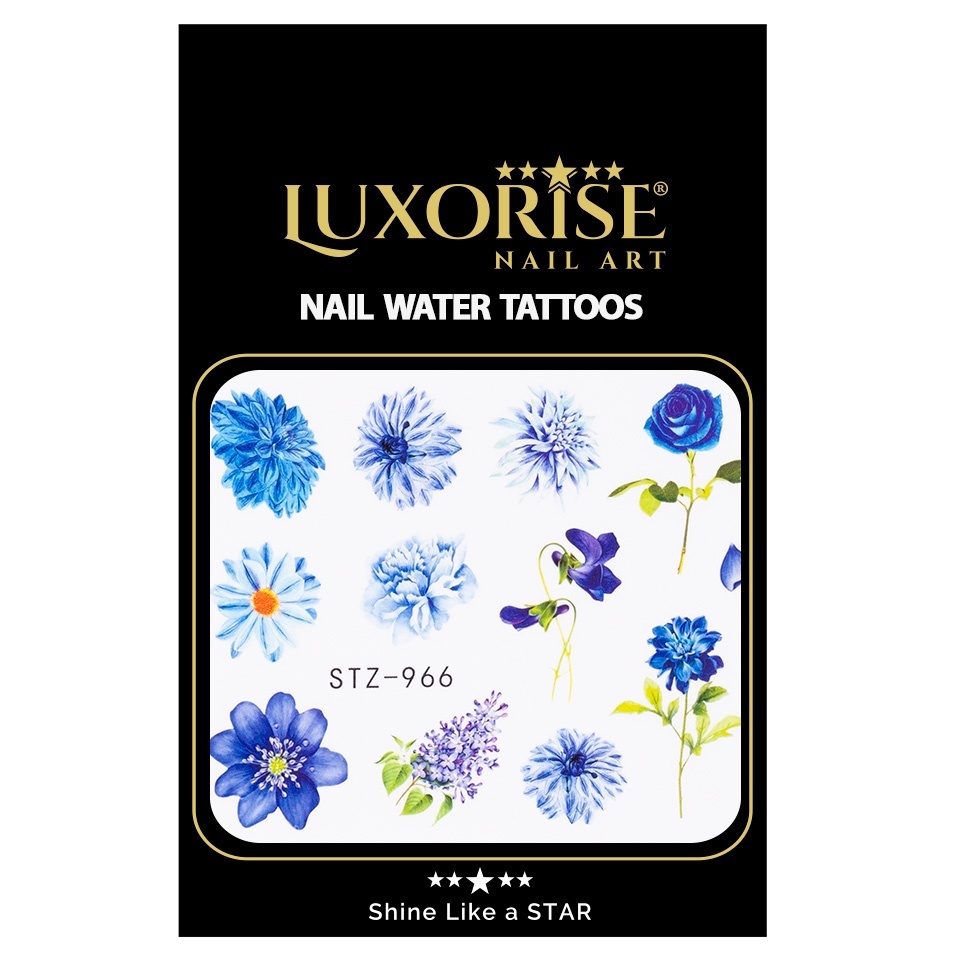Tatuaj Unghii LUXORISE Flower Sky, STZ-966 - 1 | YEO