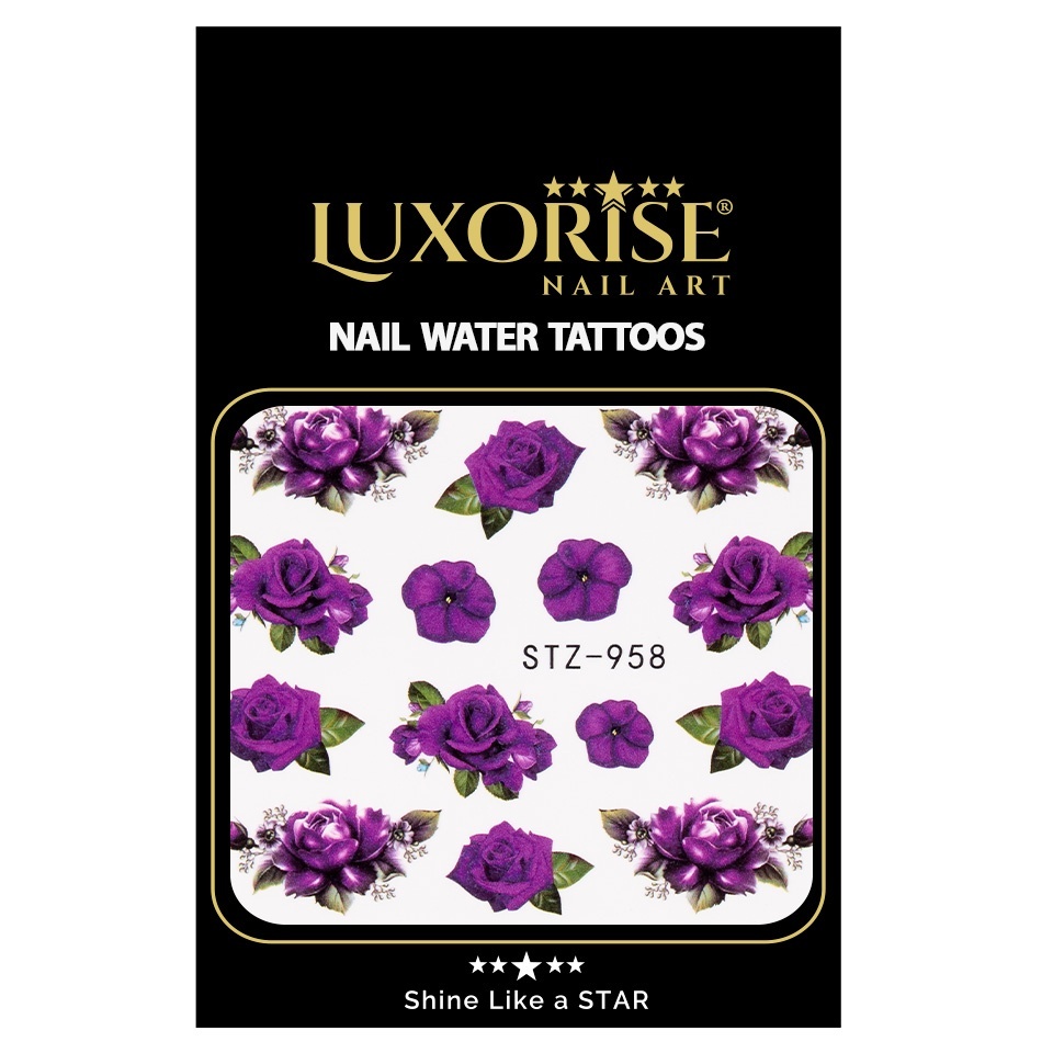 Tatuaj Unghii LUXORISE Flower Tears, STZ-958 - 1 | YEO