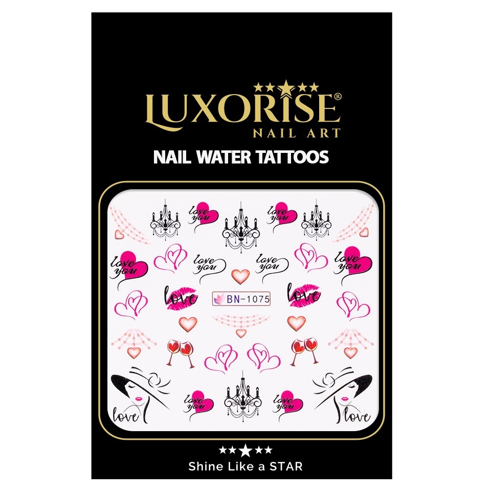 Tatuaj Unghii LUXORISE Love City, BN-1075 - 1 | YEO