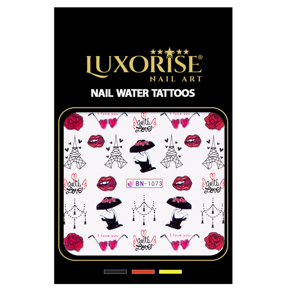 Tatuaj Unghii LUXORISE Love in Paris, BN-1073 - 1 | YEO