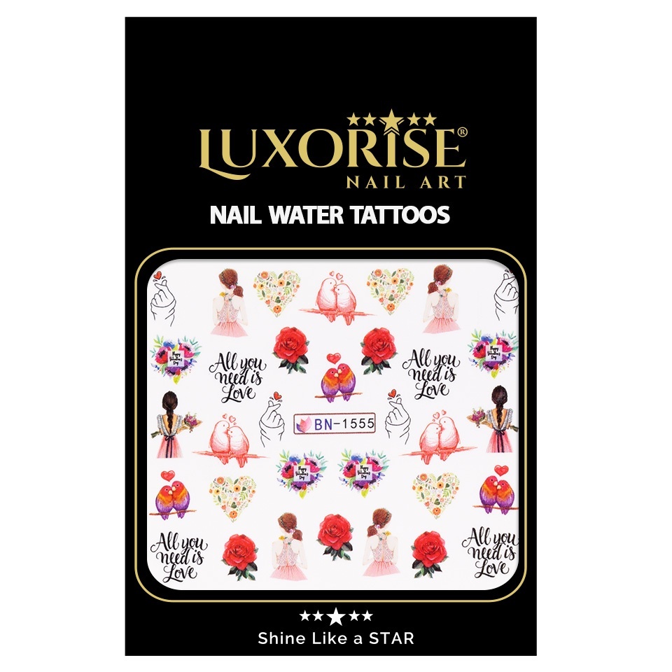 Tatuaj Unghii LUXORISE Love Statement, BN-1555 - 1 | YEO