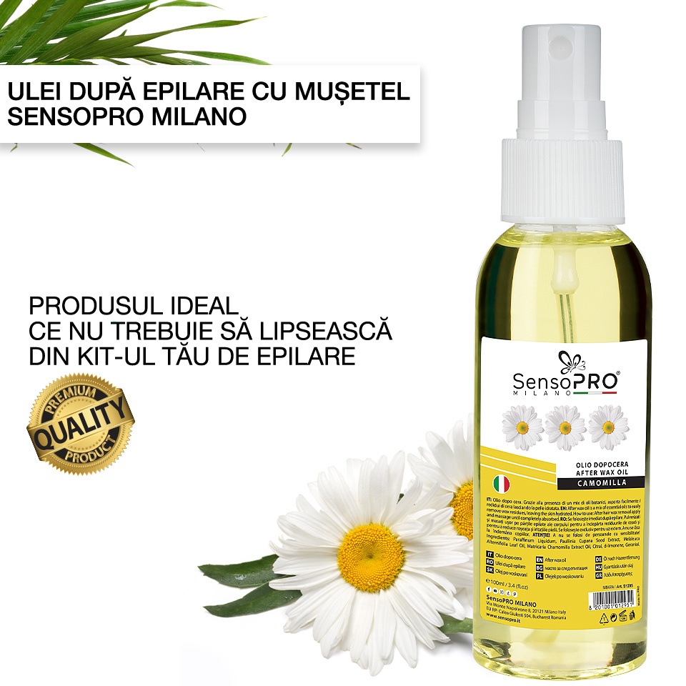 Ulei dupa Epilare cu Musetel SensoPRO Milano - 100 ml - 1 | YEO