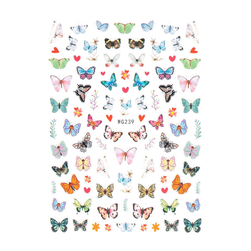 Abtibild Unghii SensoPRO Milano, Butterfly Euphoria WG239