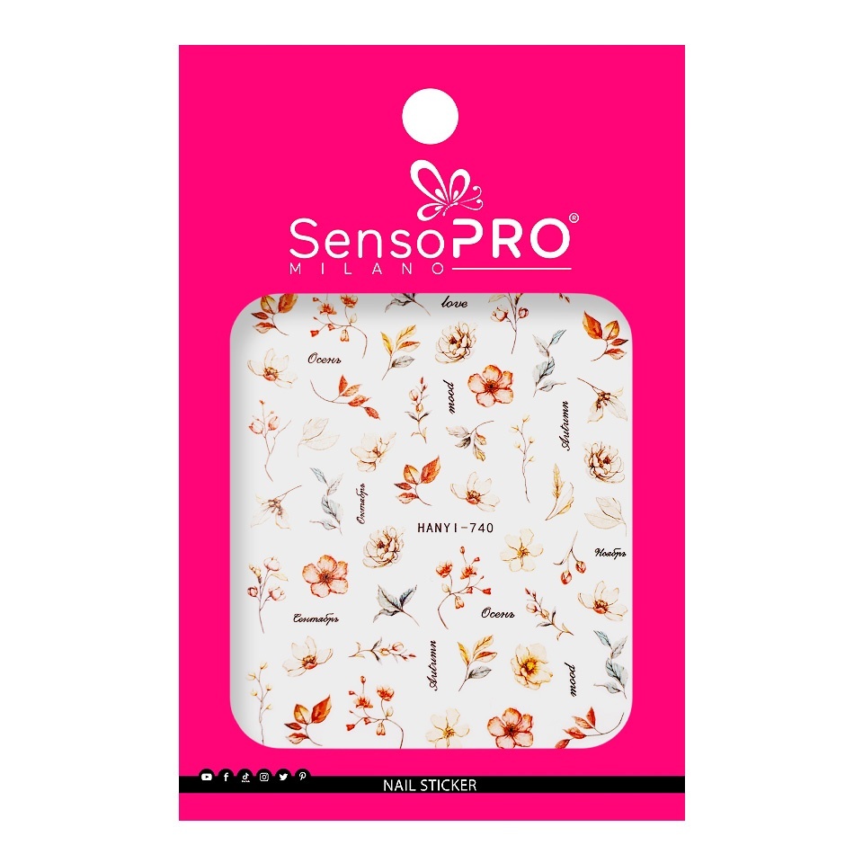 Abtibild Unghii SensoPRO Milano - Elegant Petals - 1 | YEO