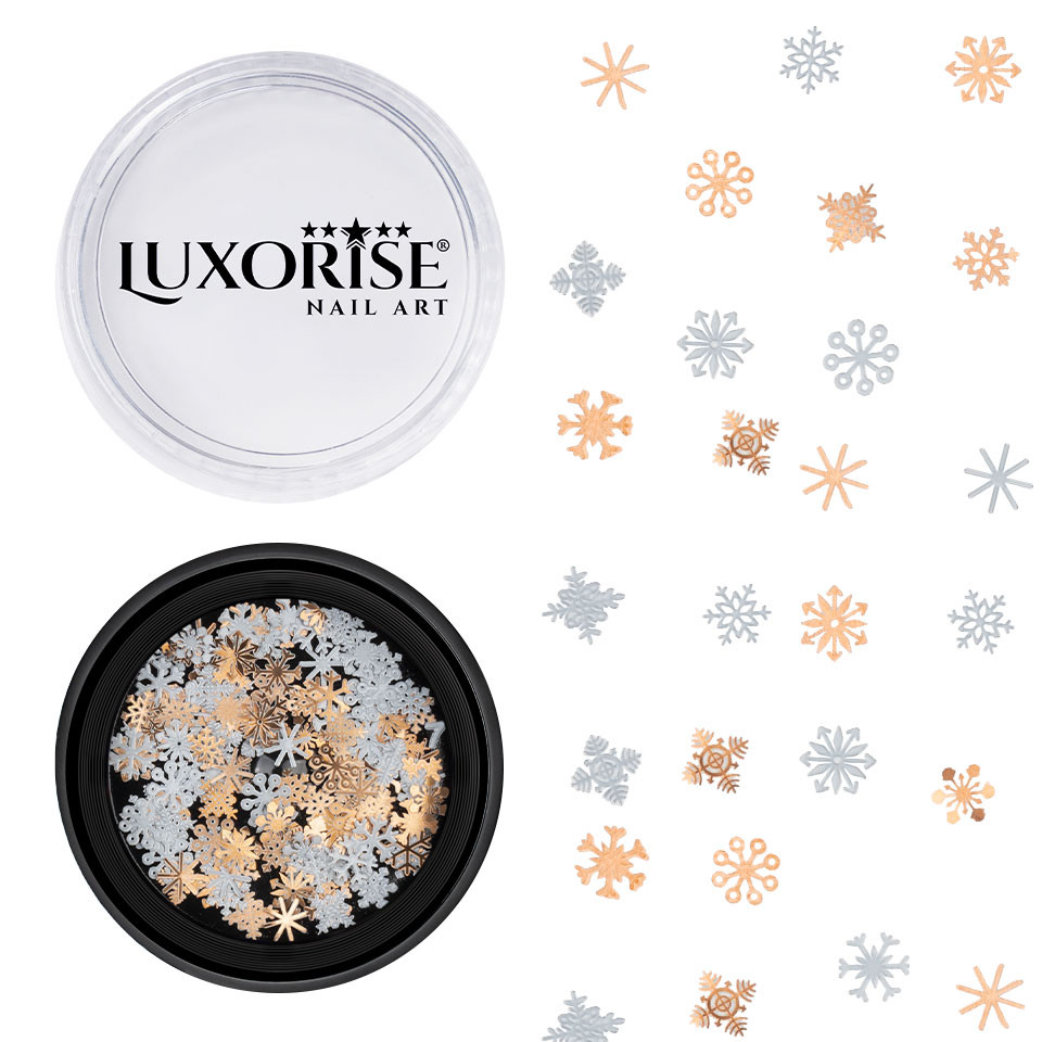 Decoratiuni Unghii LUXORISE, Rainbow Snowflakes - 1 | YEO