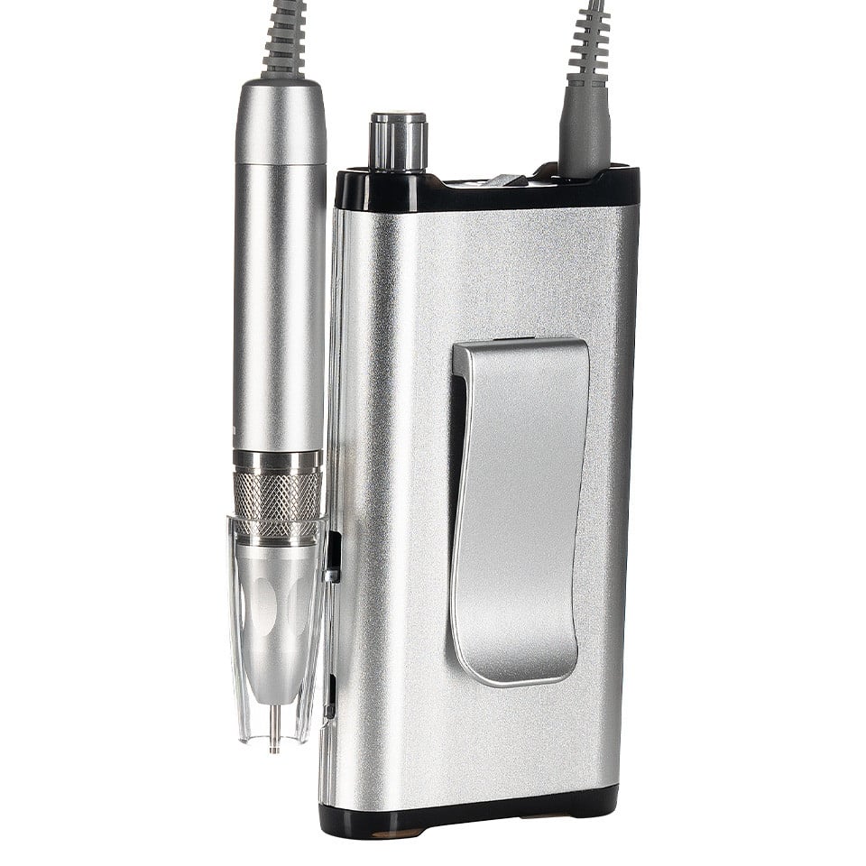 Freza unghii portabila brushless Titanium MASTER - LUXORISE , 35.000 RPM, Silver - 1 | YEO