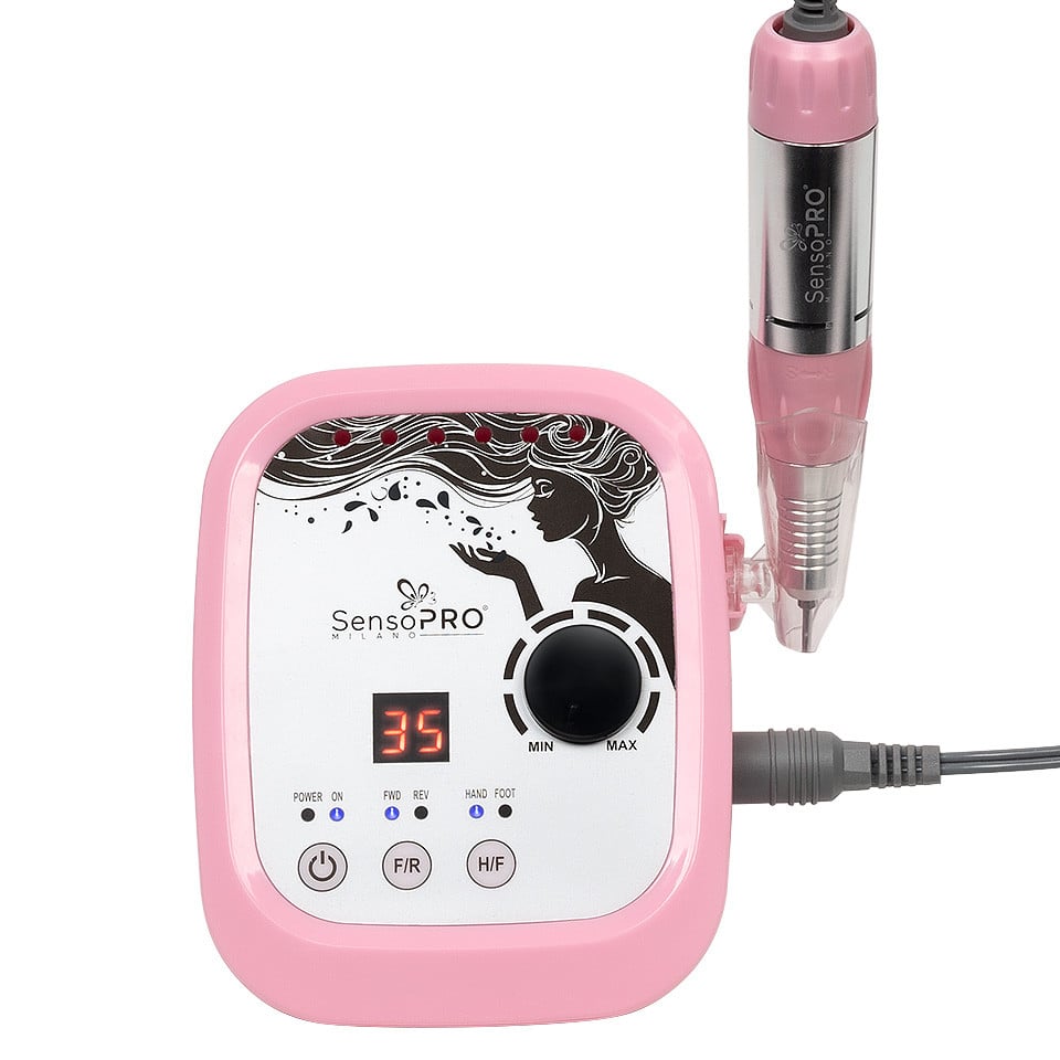 Freza Unghii Profesionala Expert Nails 35.000RPM - SensoPRO Milano, Pink