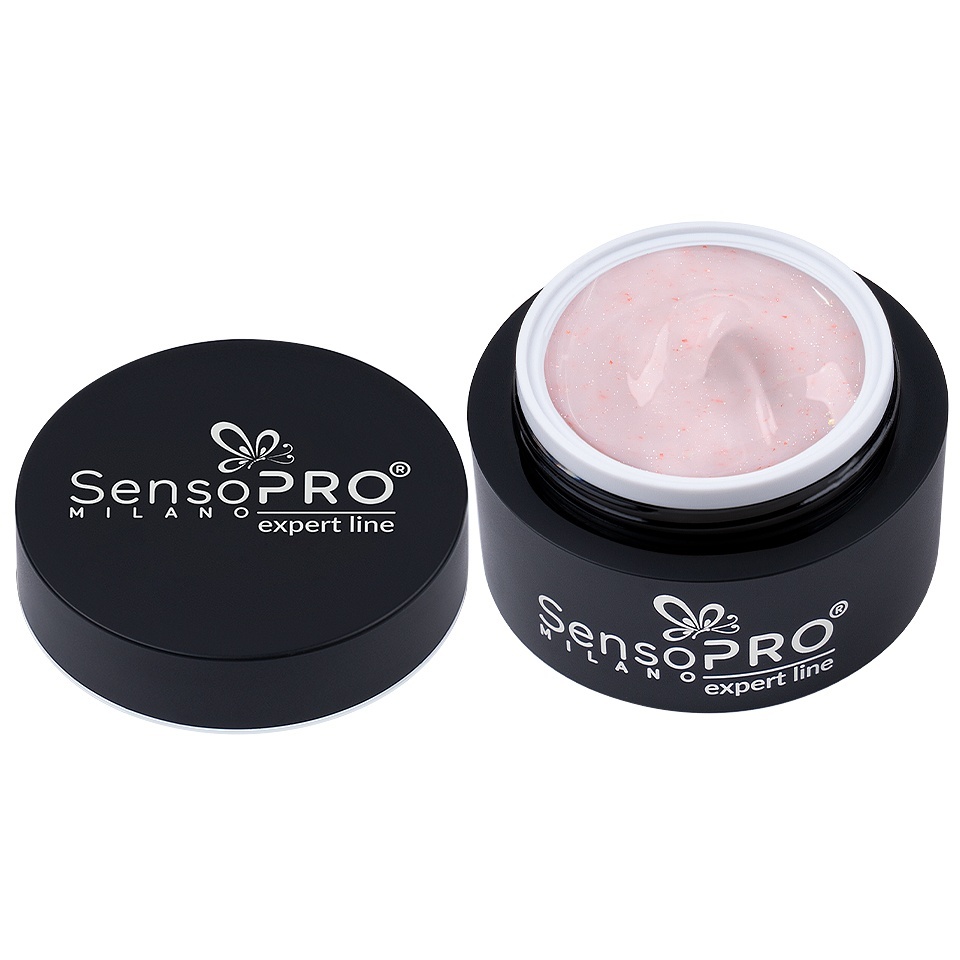 Gel Constructie Unghii Expert Line SensoPRO Milano - Petal Whisper 15ml - 1 | YEO