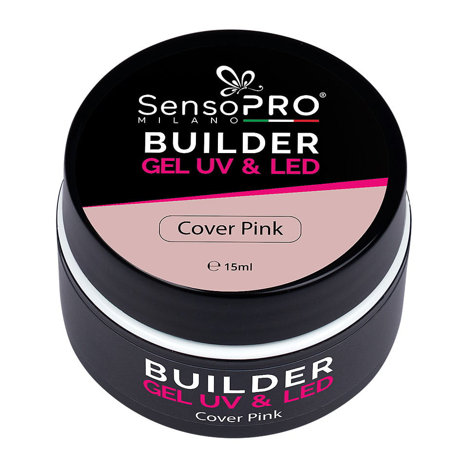 Gel Constructie Unghii SensoPRO Milano - Cover Pink 15ml - 2 | YEO