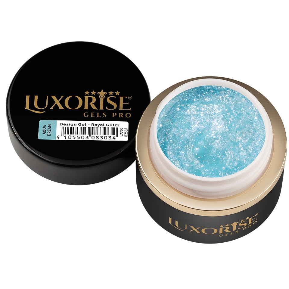 Gel Design 3D LUXORISE - Royal Glitz, Aqua Dream 5ml - 1 | YEO