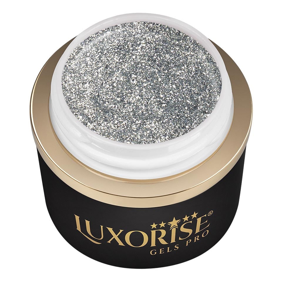 Gel Pictura Unghii LUXORISE Perfect Line - Silver Glam, 5ml - 2 | YEO