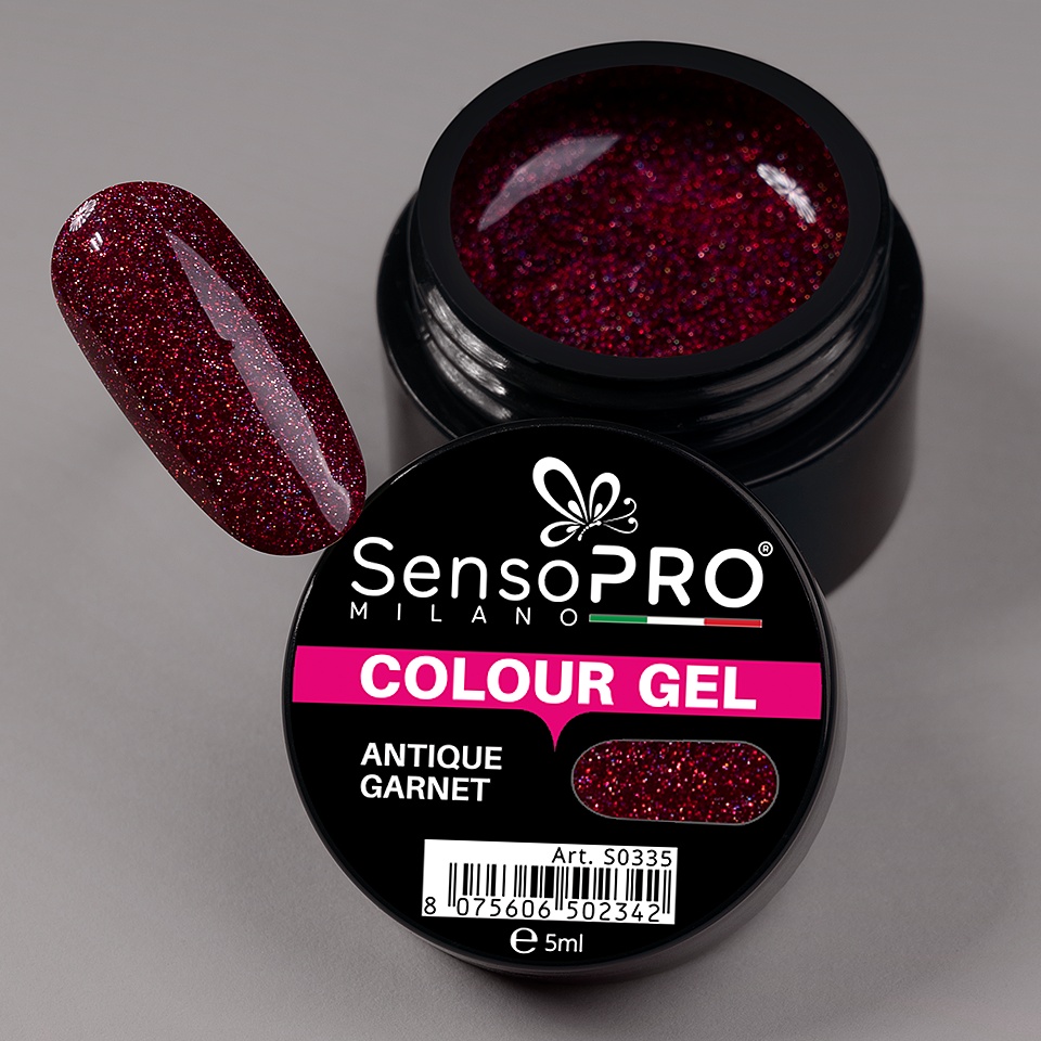 Gel UV Colorat Antique Garnet 5ml, SensoPRO Milano - 3 | YEO