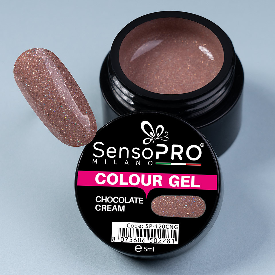 Gel UV Colorat Chocolate Cream 5ml, SensoPRO Milano - 3 | YEO