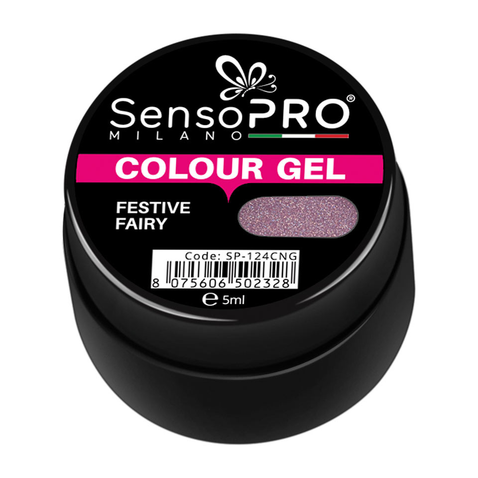 Gel UV Colorat Festive Fairy 5ml, SensoPRO Milano - 1 | YEO