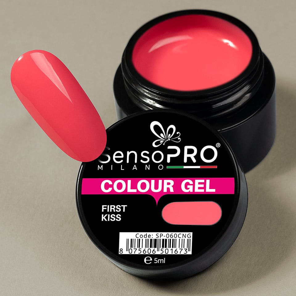 Gel UV Colorat First Kiss 5ml, SensoPRO Milano - 2 | YEO