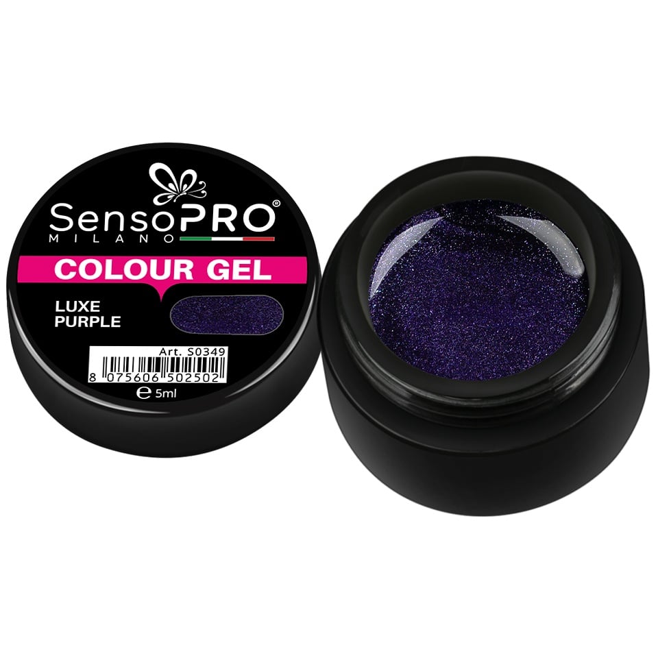 Gel UV Colorat Luxe Purple 5ml, SensoPRO Milano