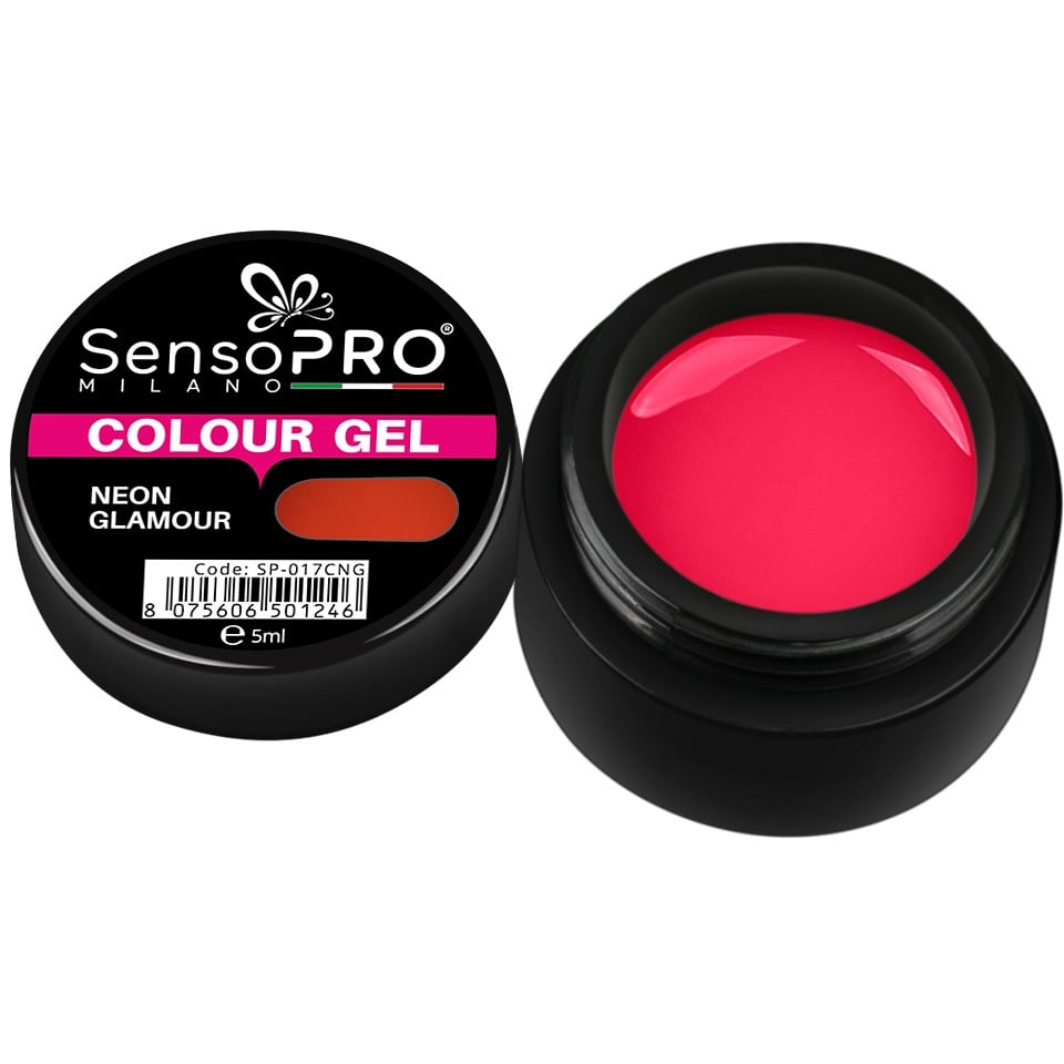 Gel UV Colorat Neon Glamour 5ml, SensoPRO Milano