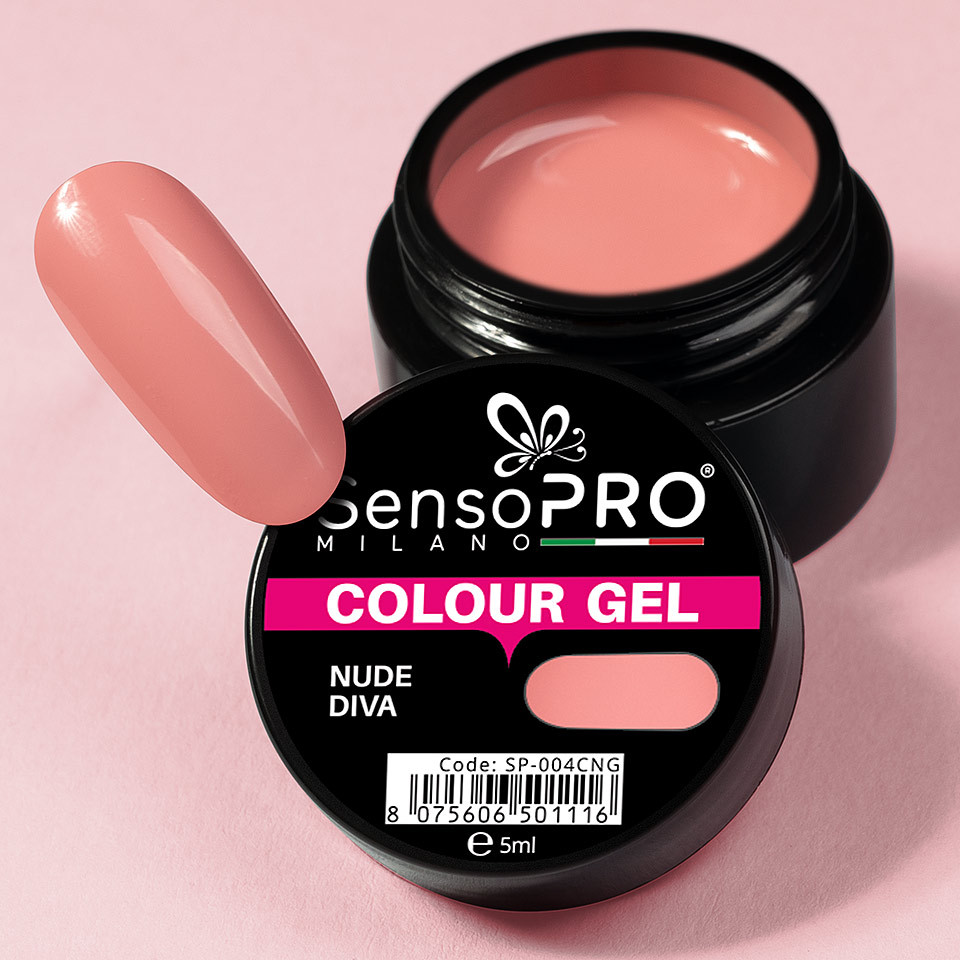 Gel UV Colorat Nude Diva 5ml, SensoPRO Milano - 2 | YEO