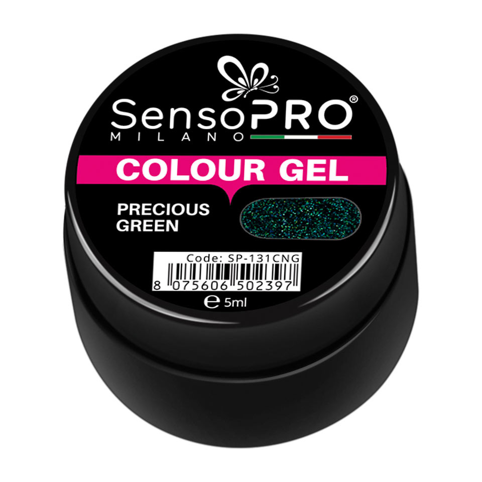 Gel UV Colorat Precious Green 5ml, SensoPRO Milano - 1 | YEO