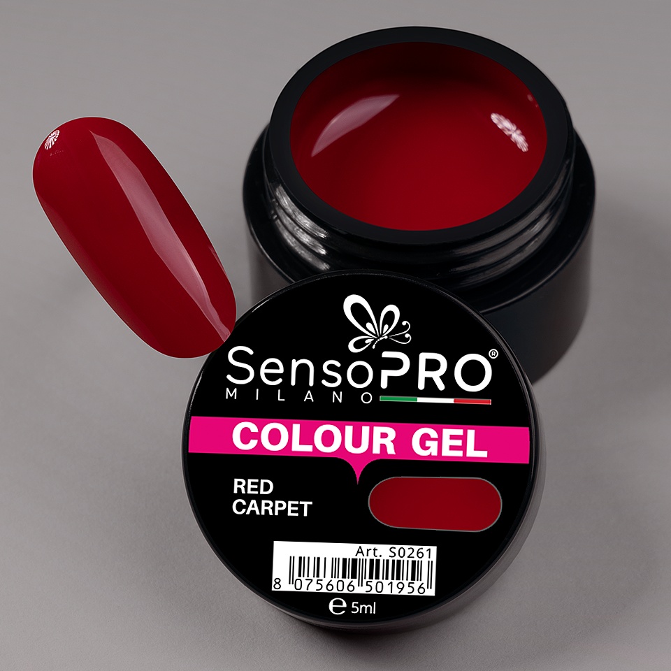 Gel UV Colorat Red Carpet 5ml, SensoPRO Milano - 3 | YEO