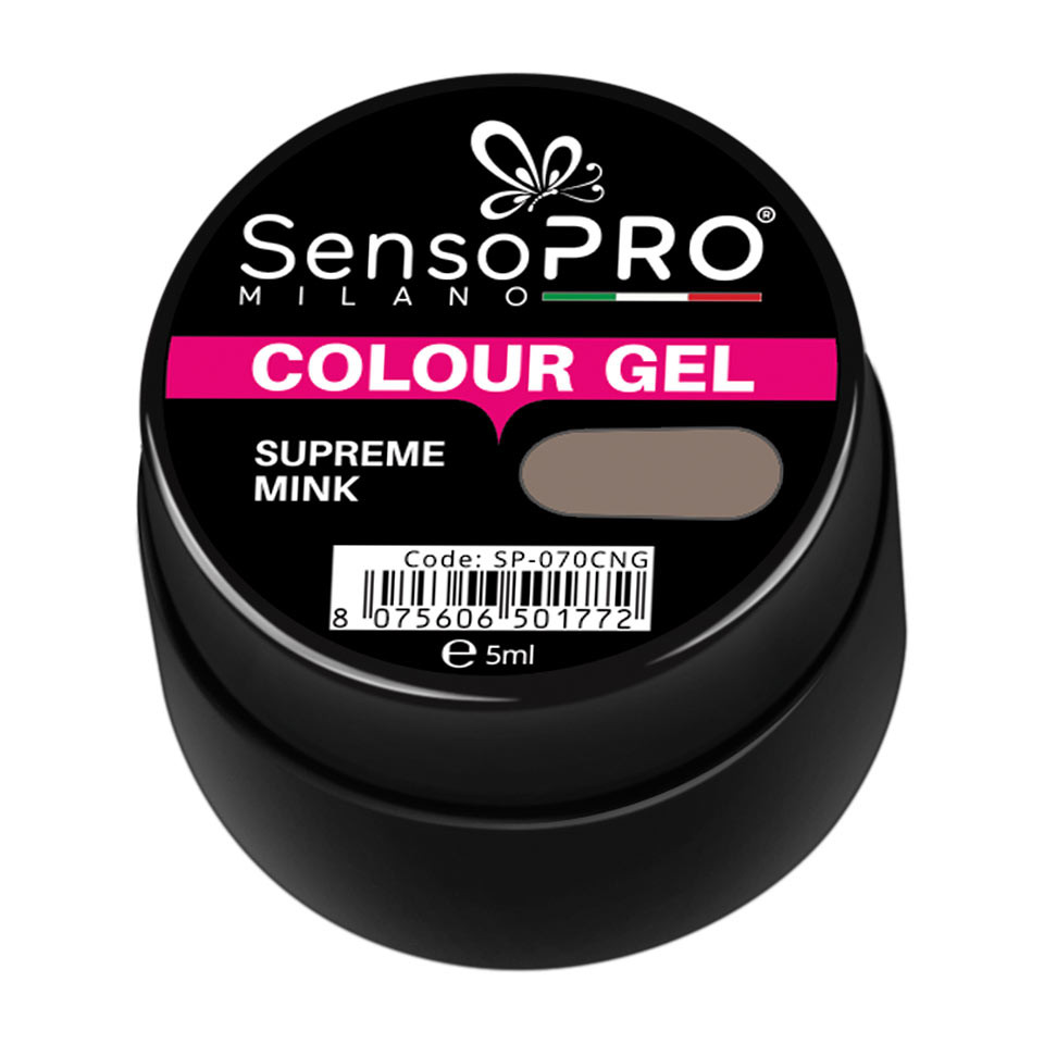 Gel UV Colorat Supreme Mink 5ml, SensoPRO Milano - 1 | YEO