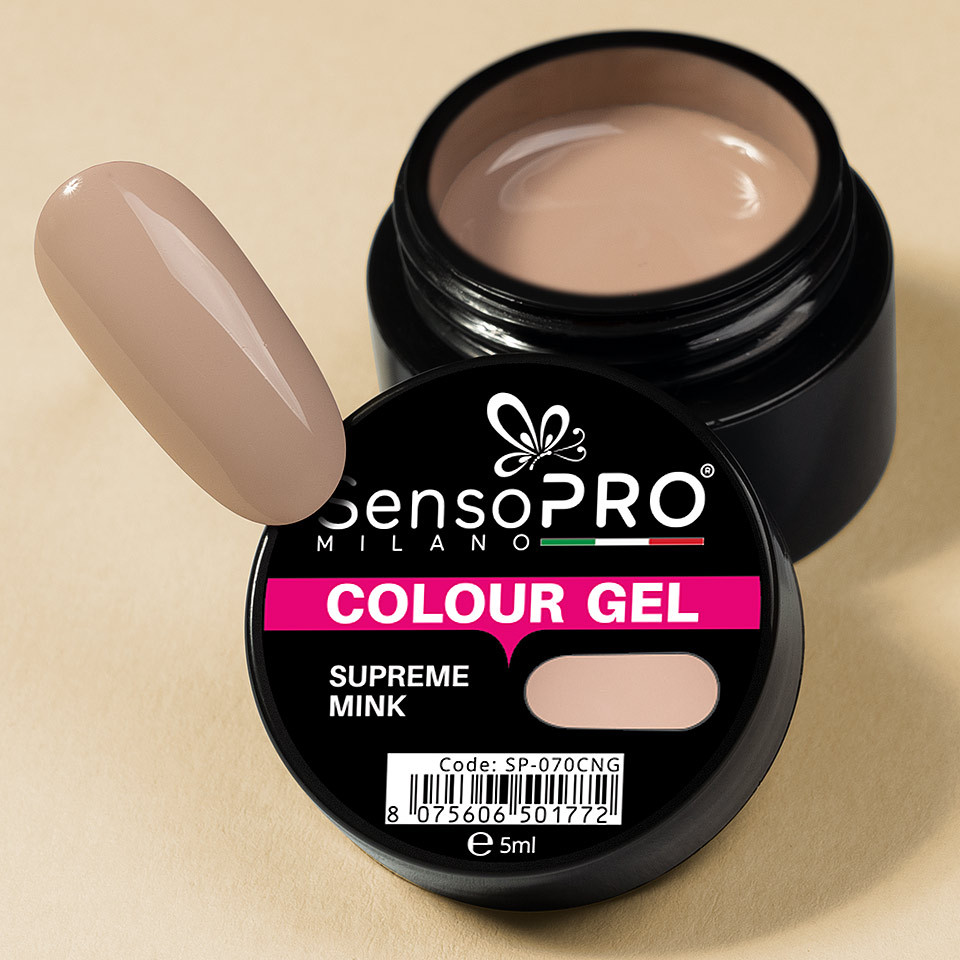 Gel UV Colorat Supreme Mink 5ml, SensoPRO Milano - 2 | YEO