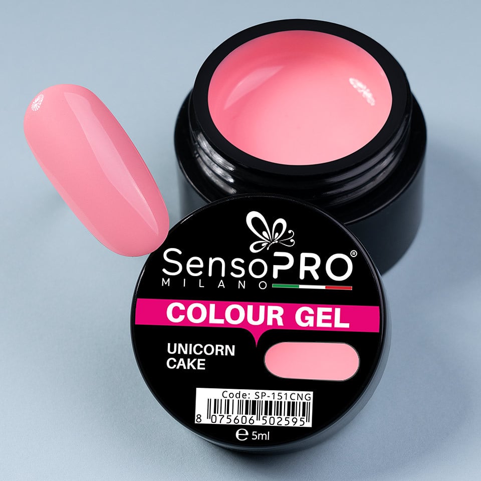 Gel UV Colorat Unicorn Cake 5ml, SensoPRO Milano - 1 | YEO