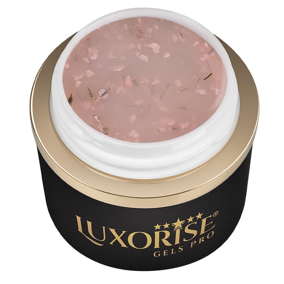 Gel UV Constructie Unghii RevoFlex Floral LUXORISE 30ml, Dreamy Almond - 1 | YEO