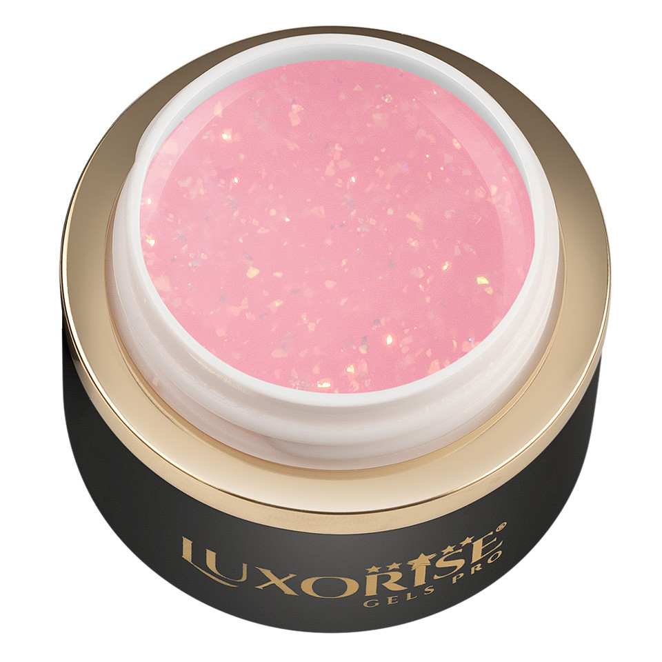 Gel UV Constructie Unghii RevoFlex LUXORISE 15ml, Blush Shimmer - 1 | YEO