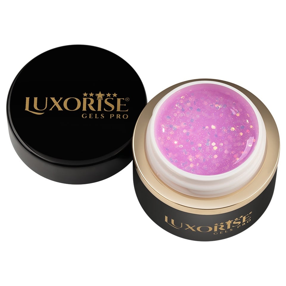 Gel UV Constructie Unghii RevoFlex LUXORISE 15ml, Crystal Galaxy - 1 | YEO