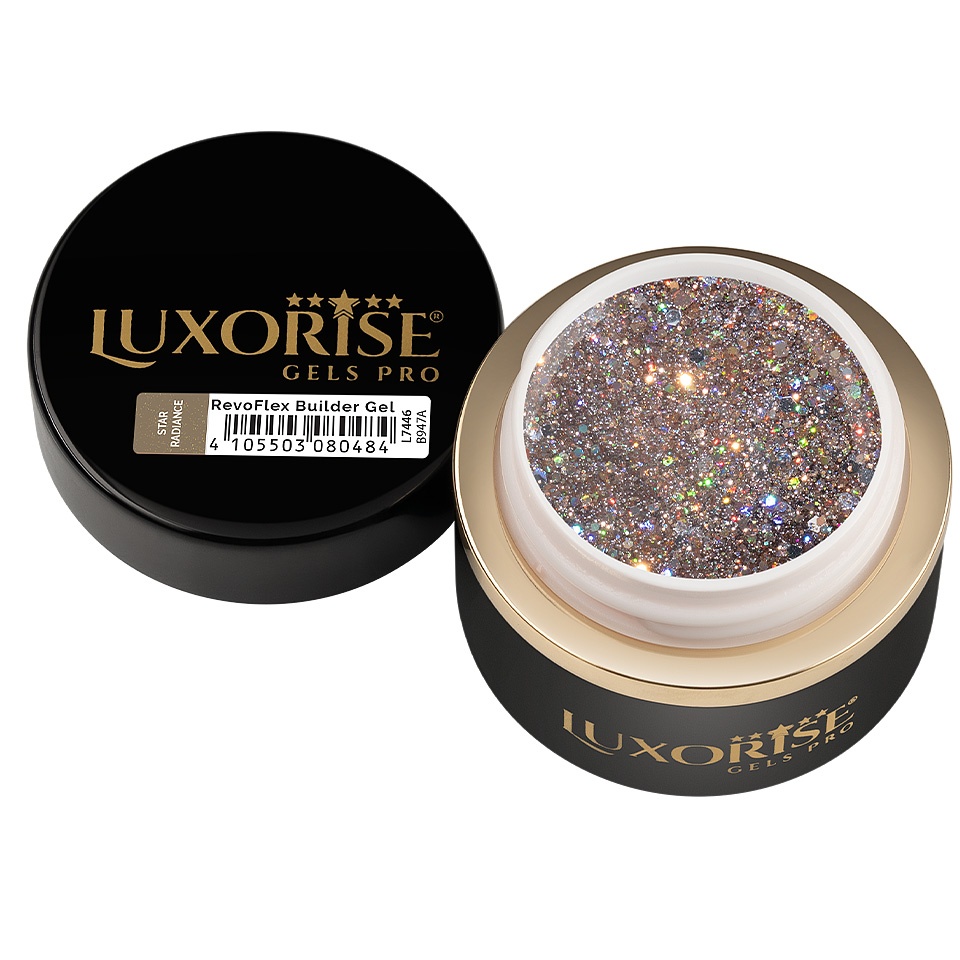 Gel UV Constructie Unghii RevoFlex LUXORISE 15ml, Star Radiance - 2 | YEO